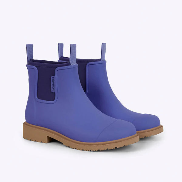 Merry People Bobbi Violet Blue Ankle Wellington Boot