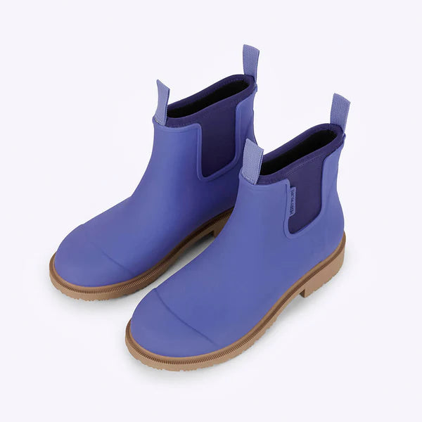 Merry People Bobbi Violet Blue Ankle Wellington Boot