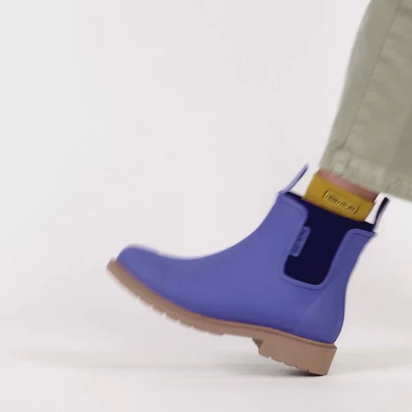 Merry People Bobbi Violet Blue Ankle Wellington Boot