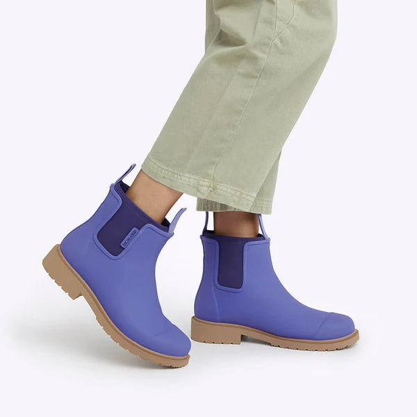 Merry People Bobbi Violet Blue Ankle Wellington Boot