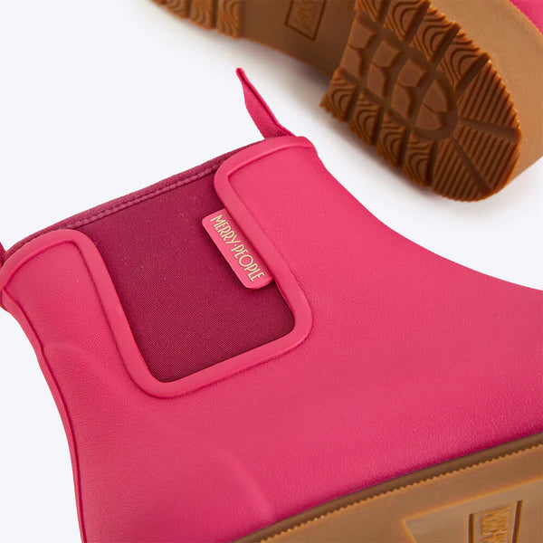 Merry People Bobbi Fuchsia Pink Ankle Wellington Boot