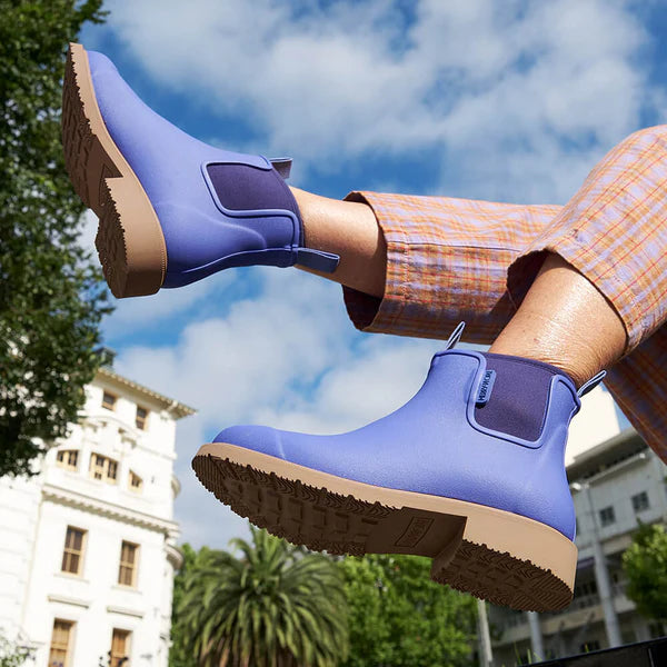 Merry People Bobbi Violet Blue Ankle Wellington Boot