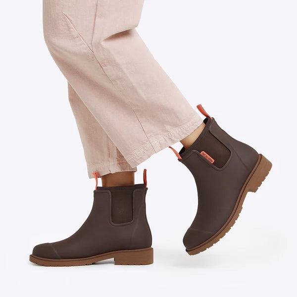 Merry People Bobbi Mocha Pink Ankle Wellington Boot