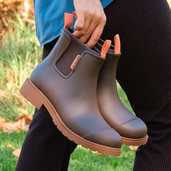Merry People Bobbi Mocha Pink Ankle Wellington Boot