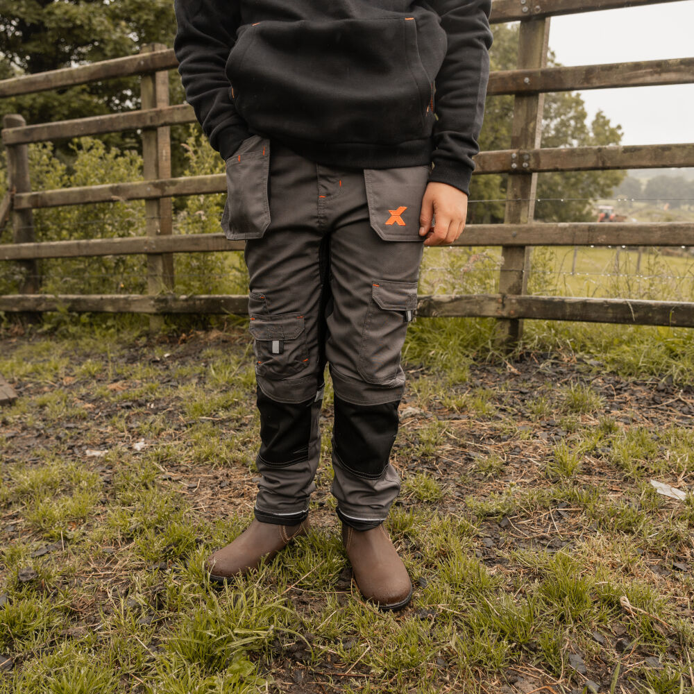 Xpert Grey Pro Junior / Kids Stretch Work Trouser