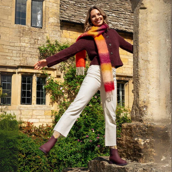 Merry People Bobbi Dark Cherry Ankle Wellington Boot