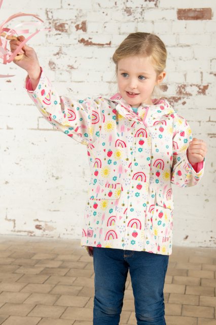 Lighthouse Girls Heidi Waterproof Coat - Rainbow Sunshine