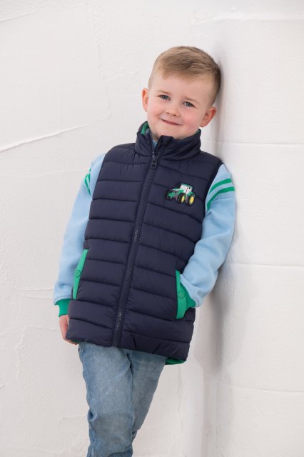 Lighthouse Abel Gilet in Green Tractor
