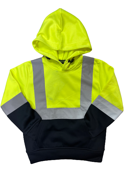 Kids Hi-Viz Hoodie in Yellow