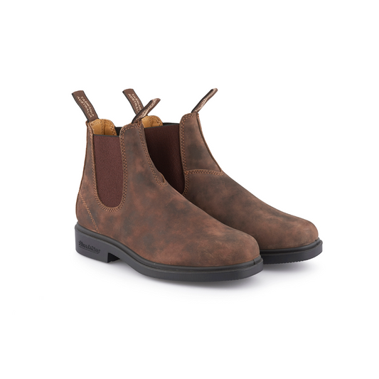 Blundstone Dress 1306 Rustic Brown/ Green Chelsea Boot