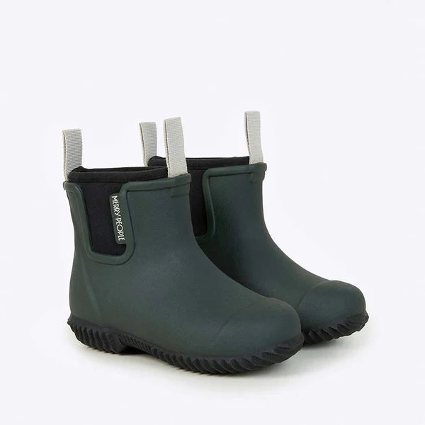 Merry People Bobbi Forest Green Kids Wellington Boot