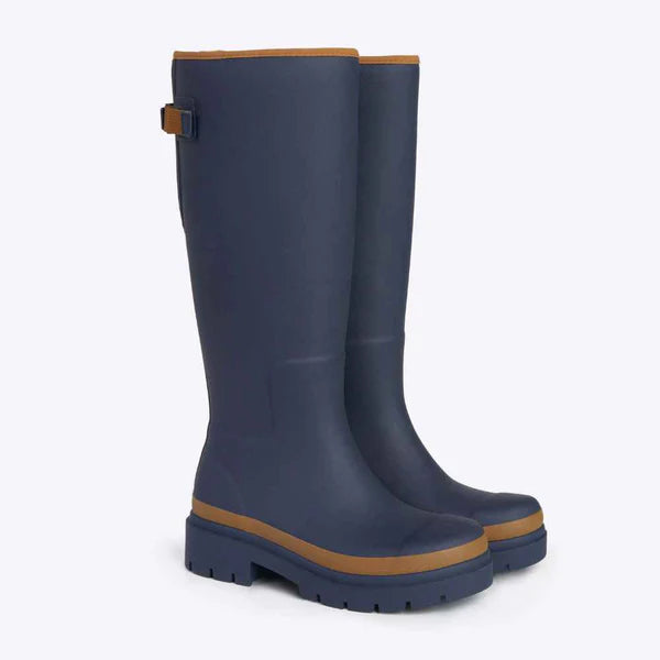Merry People Fergie Tall Wellington Boot - Oxford Blue