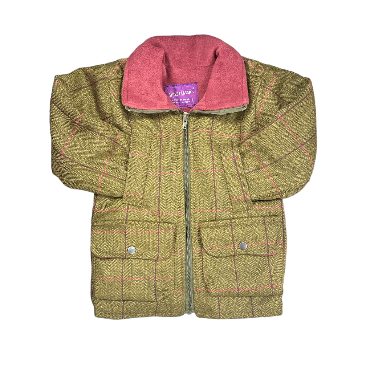 Girls' Fleece Lined Tweed Jacket