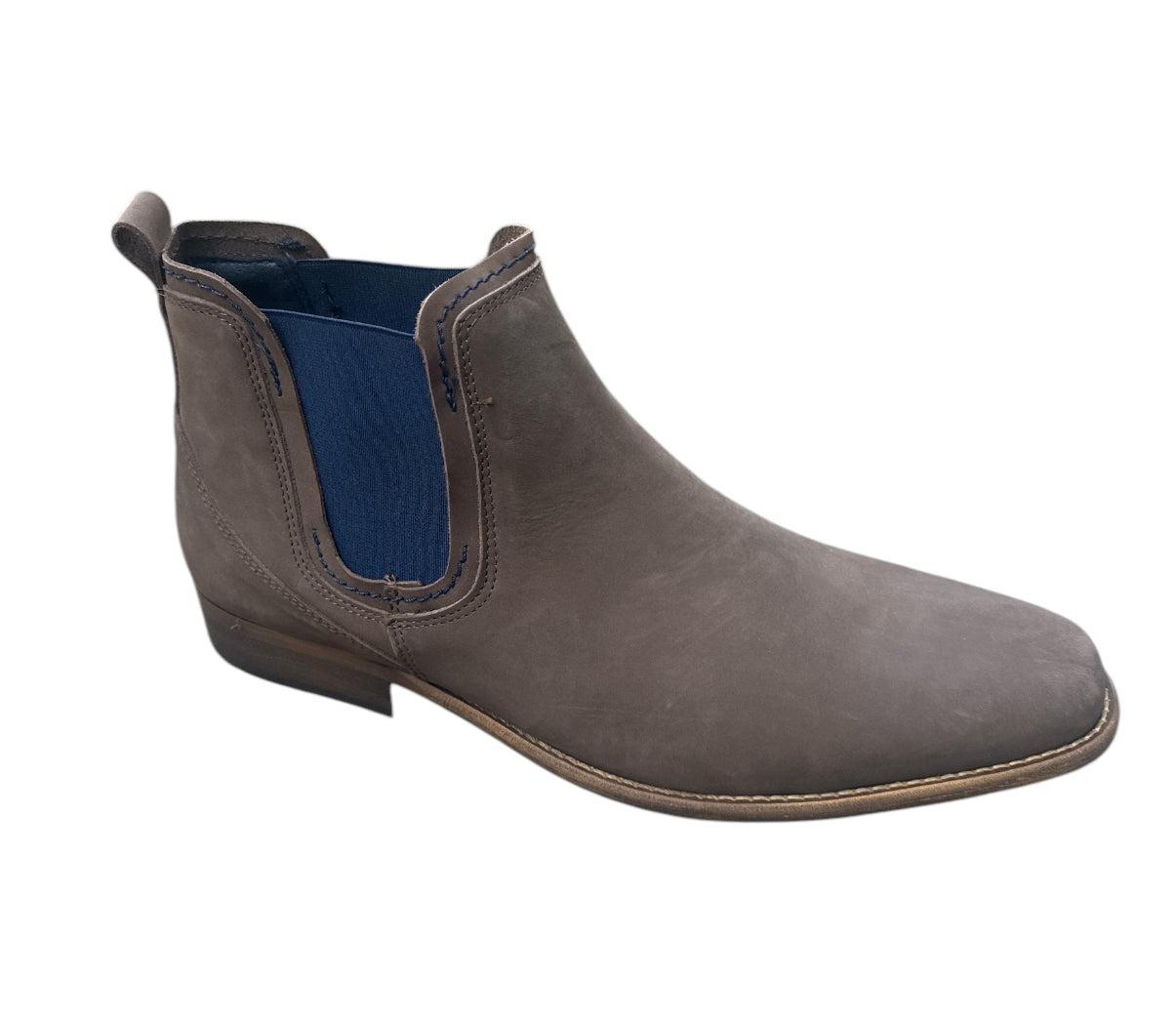 Escape Mens Austin Leather Chelsea Boots in Charcoal