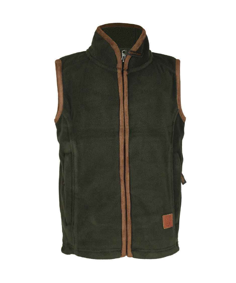 Oxford Blue Kids Khaki Fleece Gilet