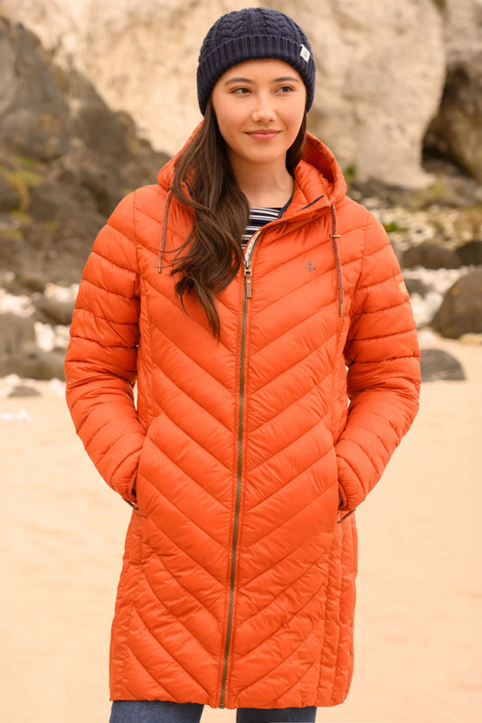 Lighthouse Laurel Coat in Burnt Orange