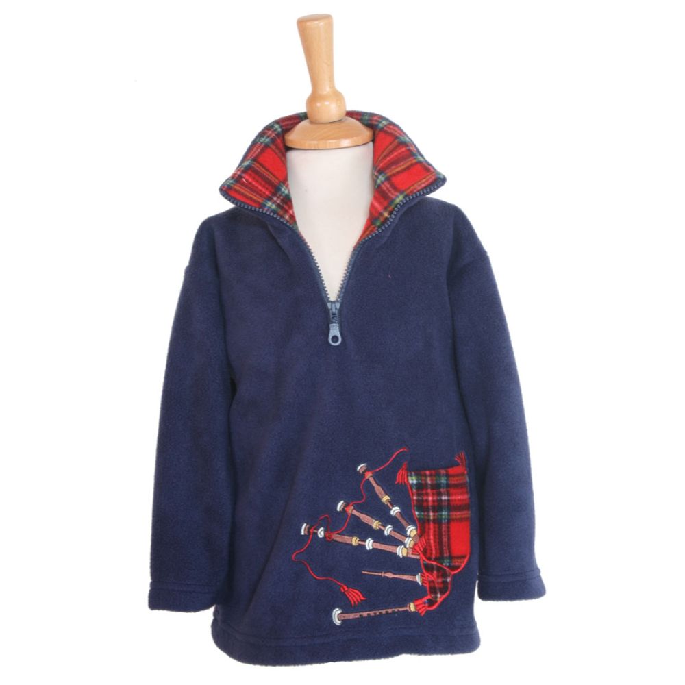 Ramblers Bagpipes Fleece – Navy