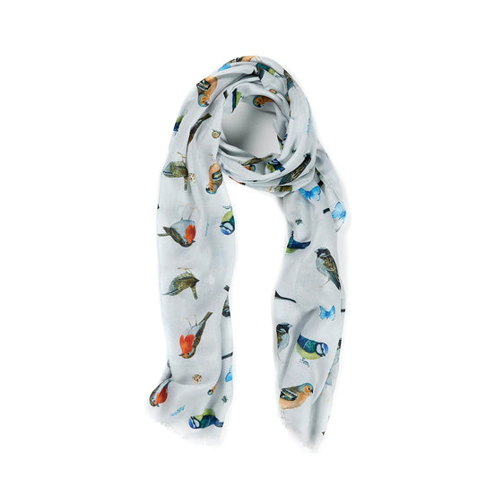 Garden Birds Scarf - At Home in The Country