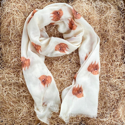 Highland Cow Scarf - At Home in The Country