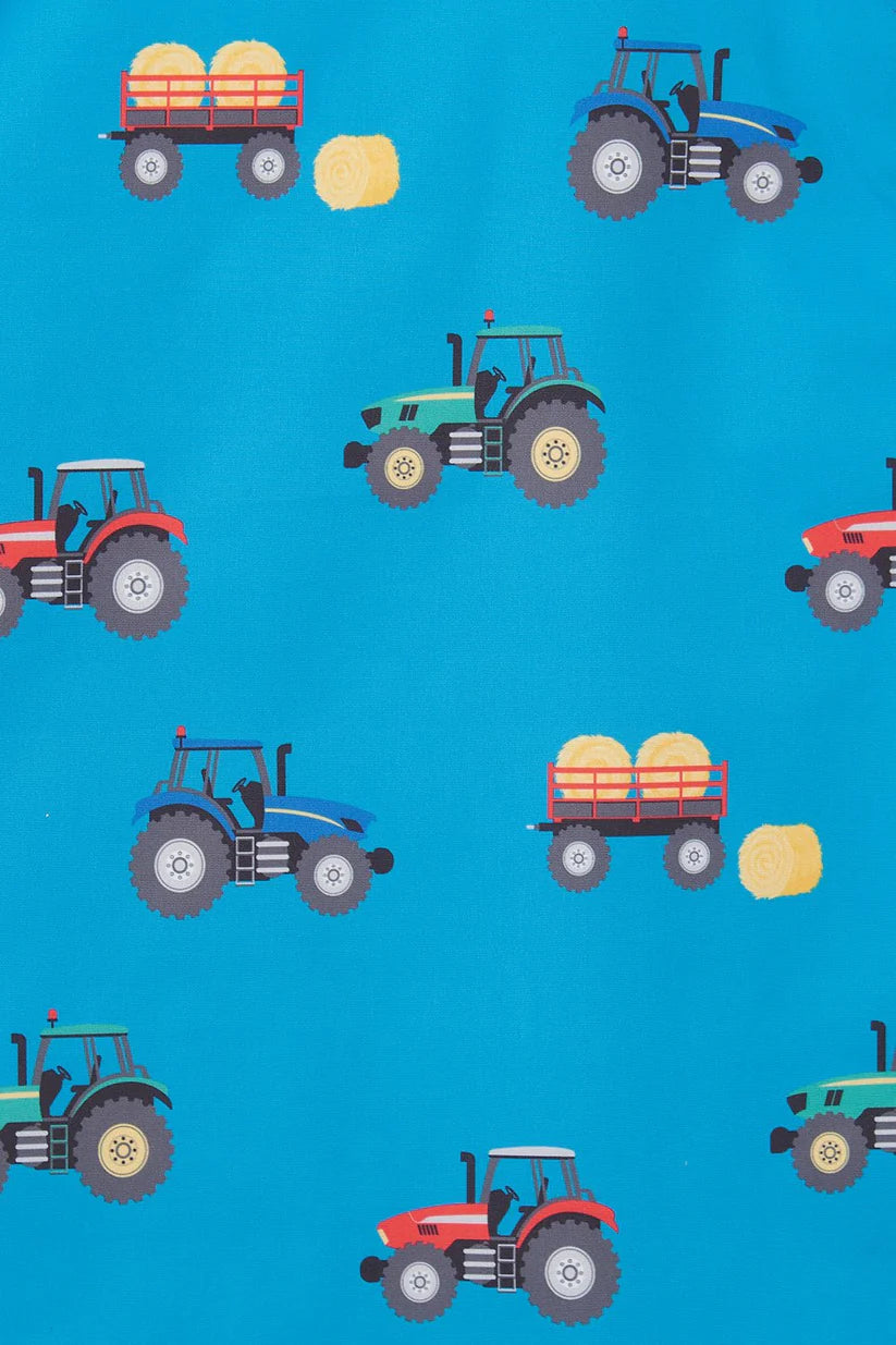 Lighthouse Children's Alex Gilet - New Blue Tractor Print
