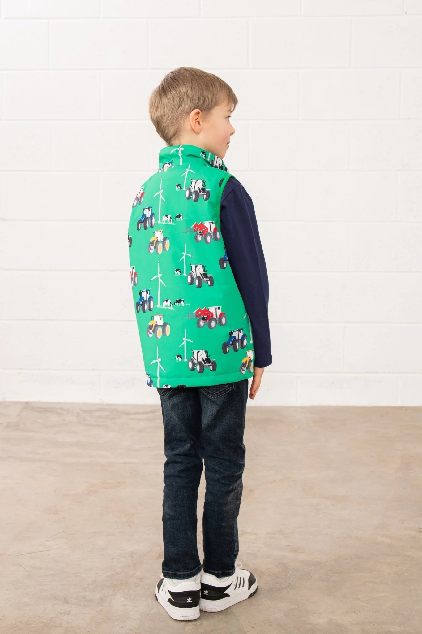 Lighthouse Children's Alex Gilet - Tractor Wind Turbine Print