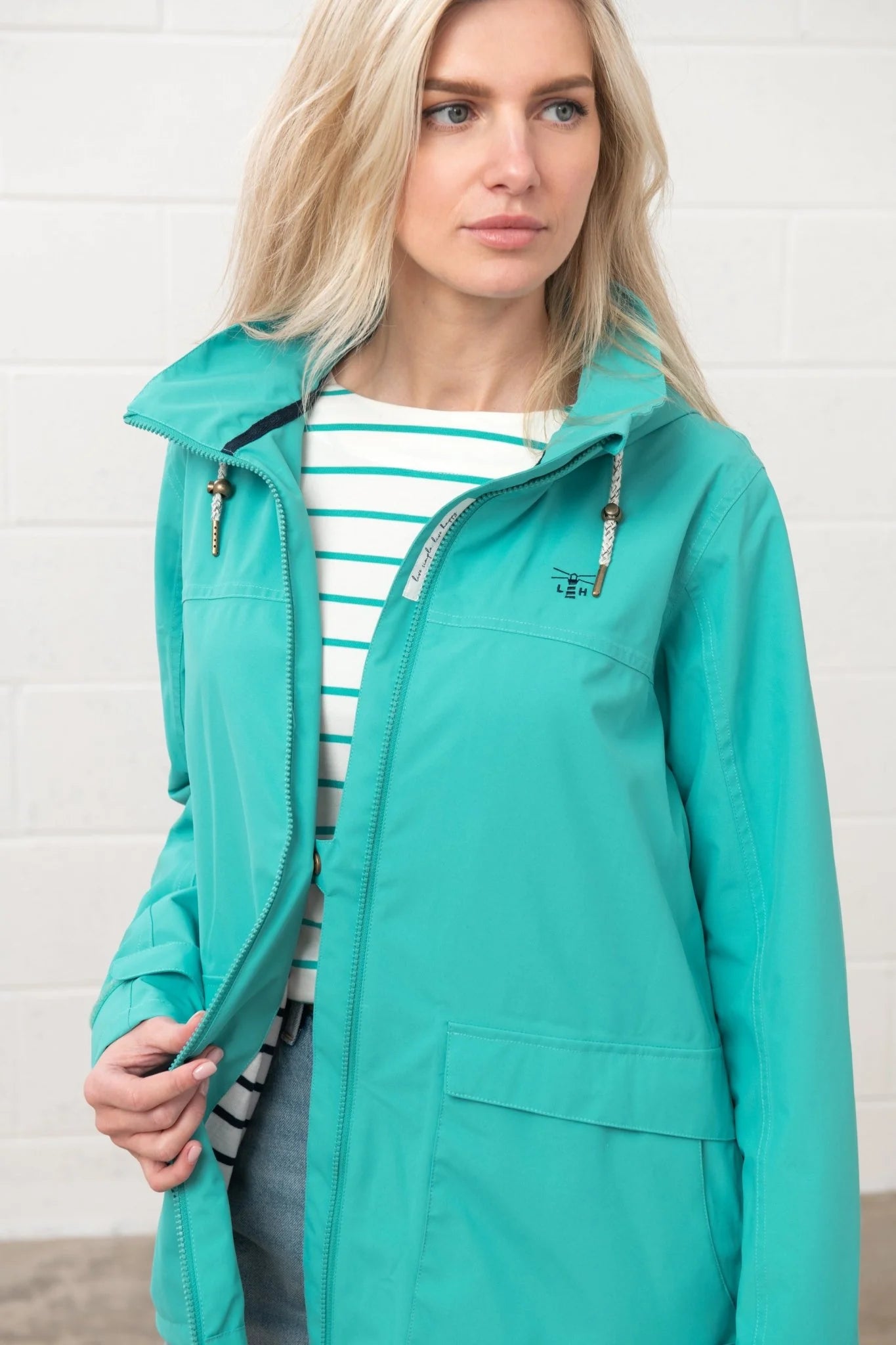 Lighthouse Ladies Beachcomber Jacket - Soft Teal