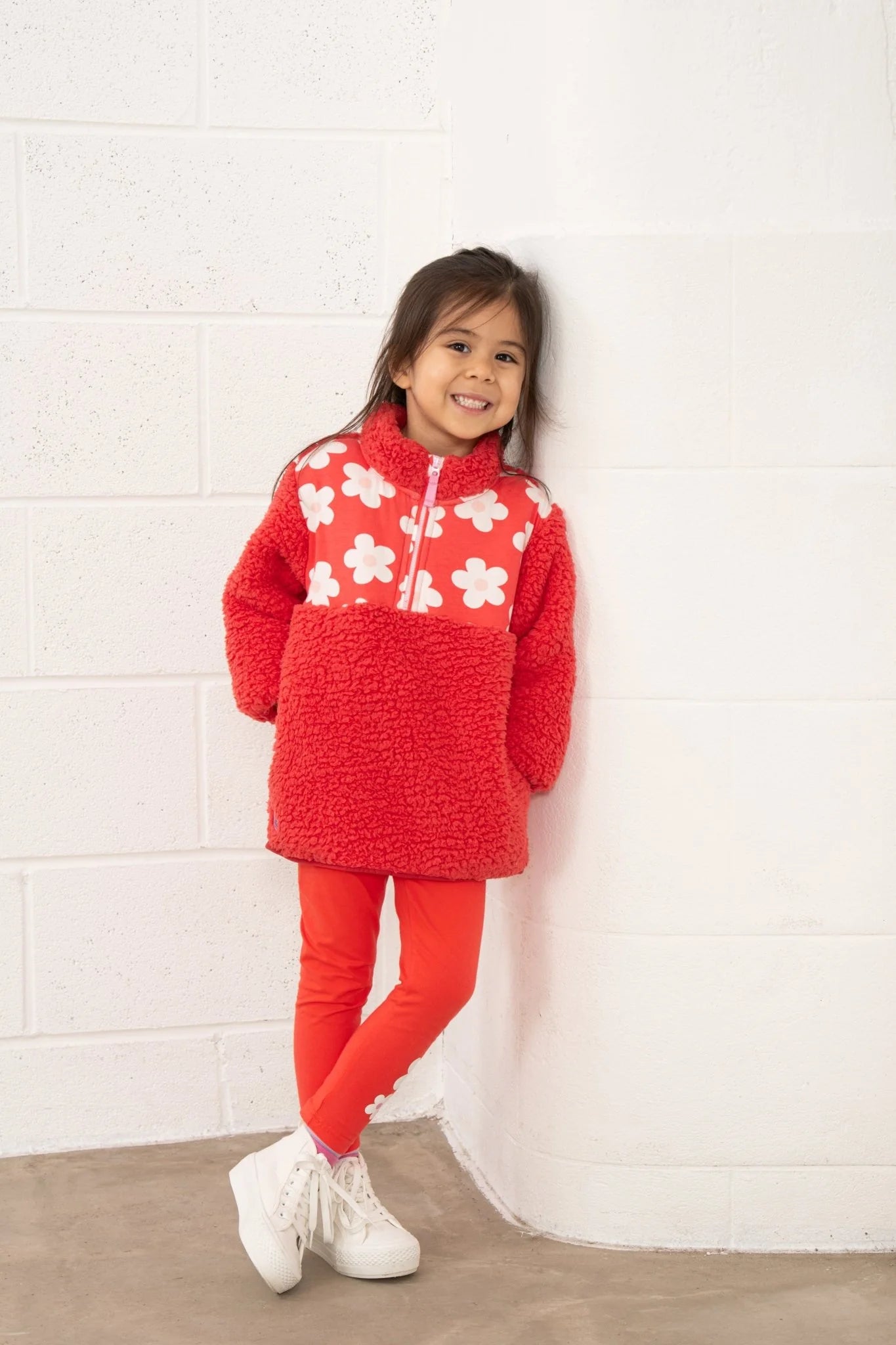 Lighthouse Cassie Fleece - Coral