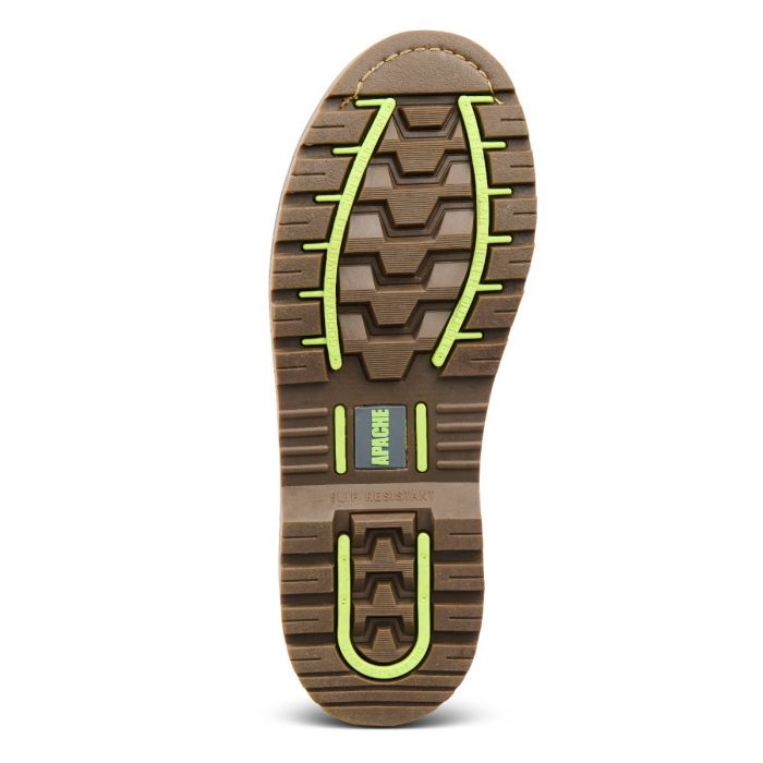 Apache Crater Brown Crazy Horse Lather Dealer Work Boots