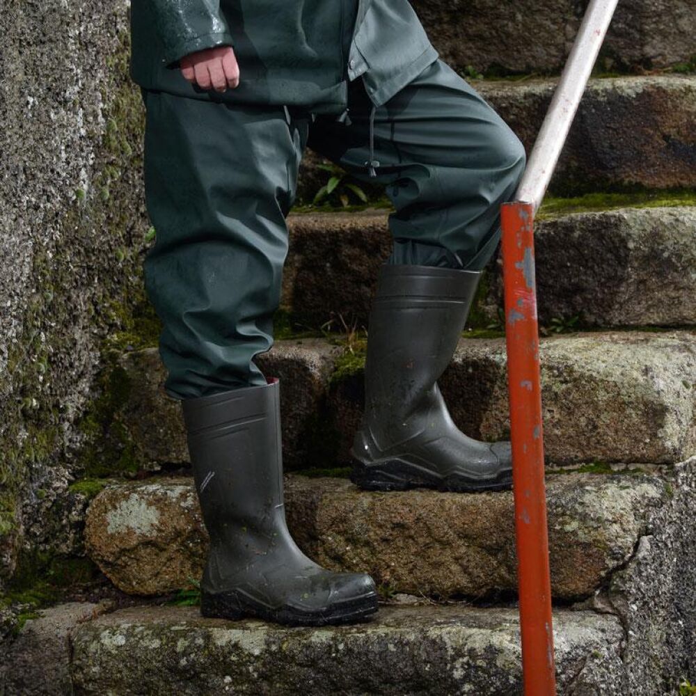 Swampmaster No-Sweat Stormgear Waterproof Trousers in Green