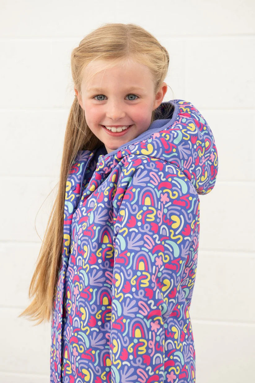 Lighthouse Girls Freya Coat - Abstract Print