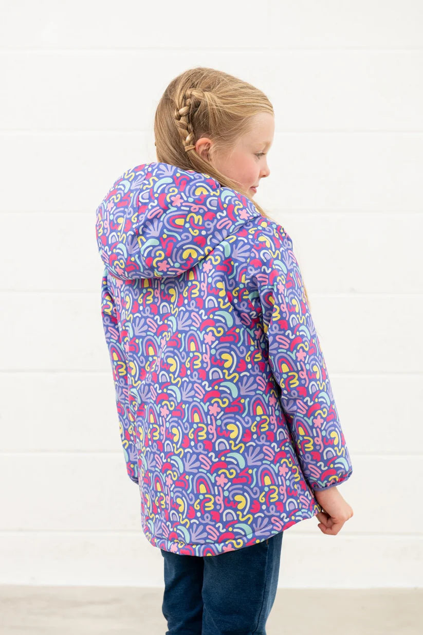 Lighthouse Girls Freya Coat - Abstract Print