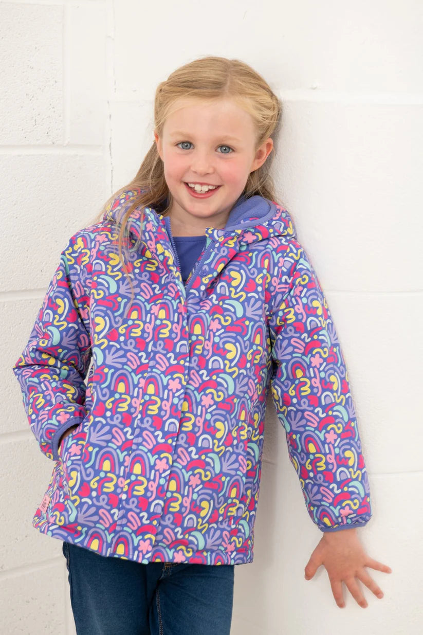 Lighthouse Girls Freya Coat - Abstract Print