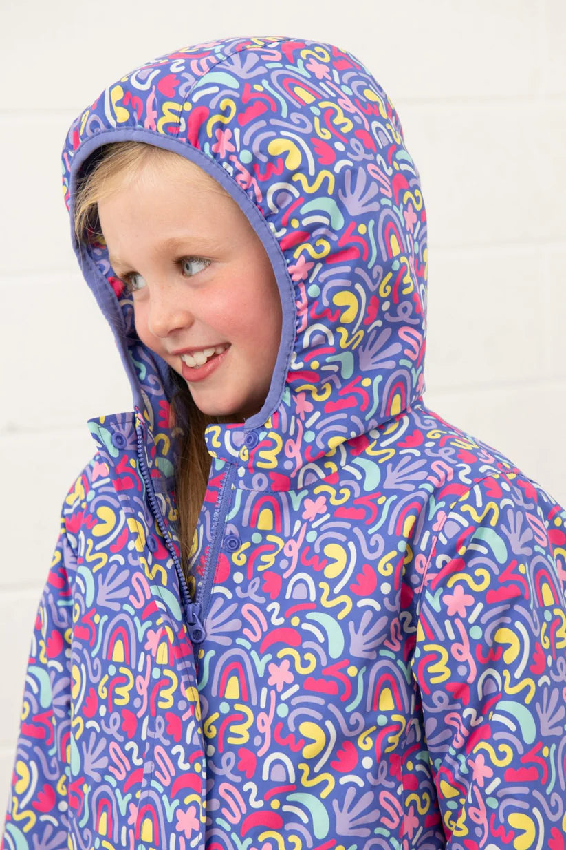 Lighthouse Girls Freya Coat - Abstract Print