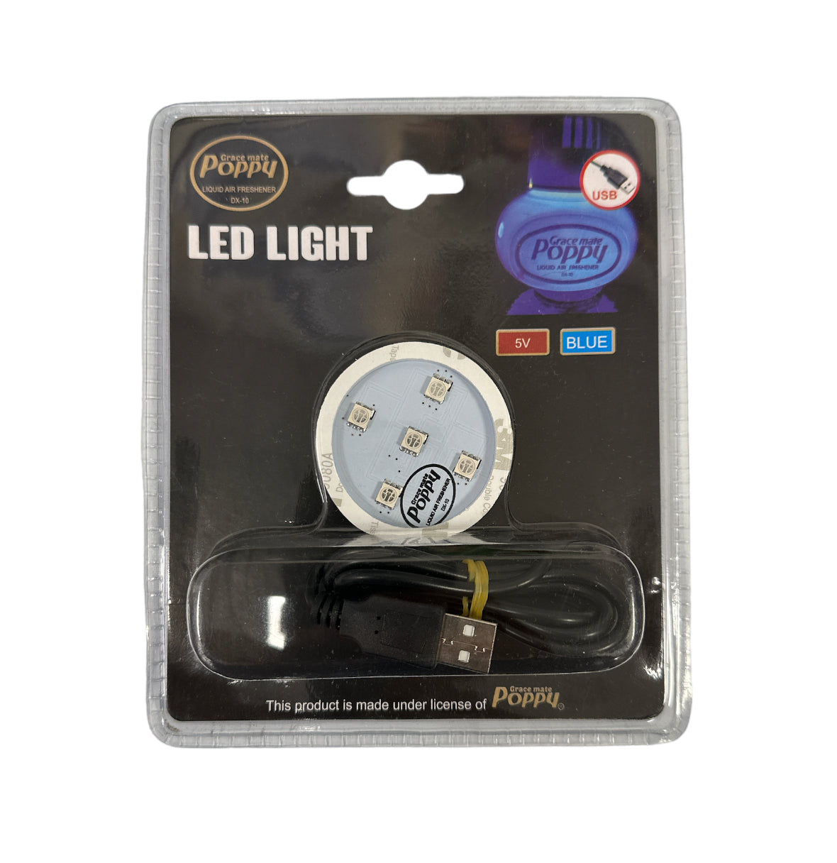 ORIGINAL Gracemate Poppy LED BASE Blue with USB Fitting