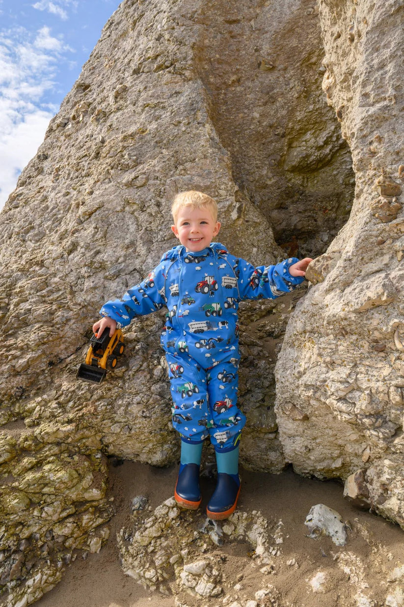 Lighthouse Jamie Puddle Suit - Farm Print