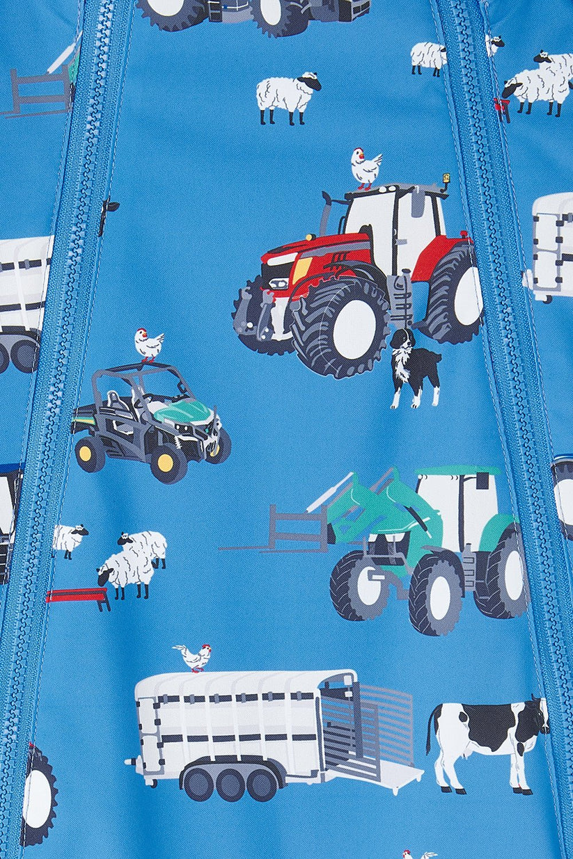 Lighthouse Jamie Puddle Suit - Farm Print