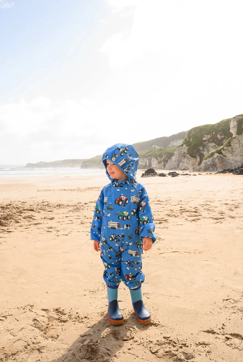 Lighthouse Jamie Puddle Suit - Farm Print