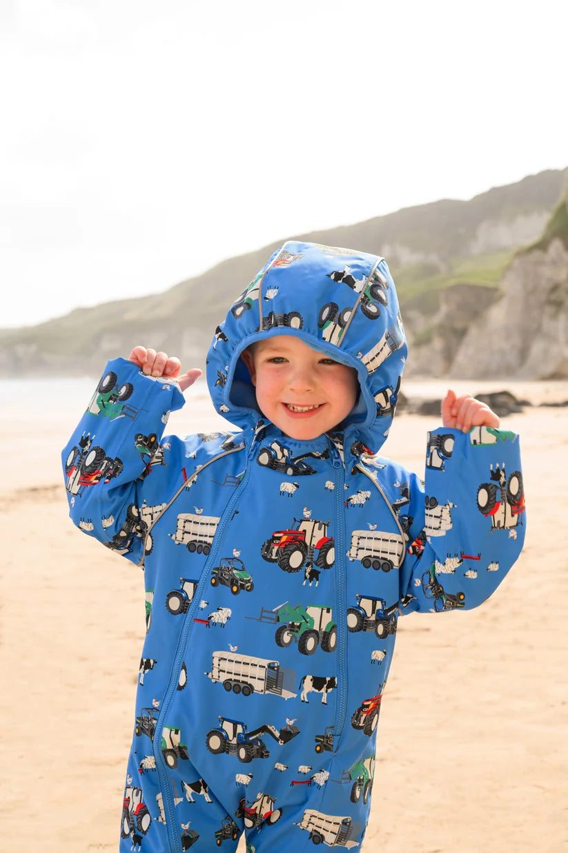 Lighthouse Jamie Puddle Suit - Farm Print
