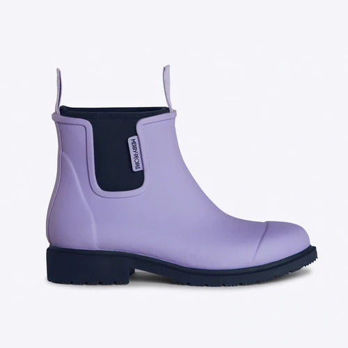 Merry People Bobbi Lavender & Navy Ankle Wellington Boot