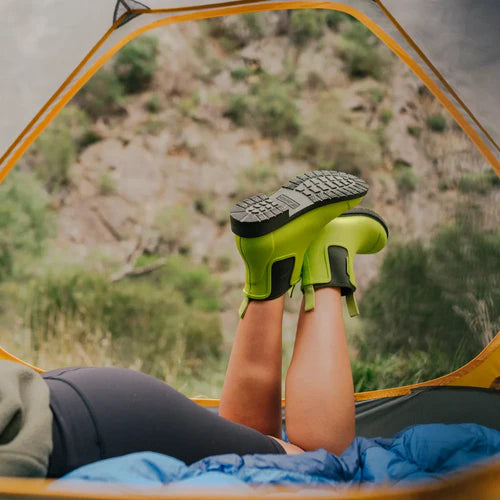 Merry People Bobbi Lime & Olive Ankle Wellington Boot