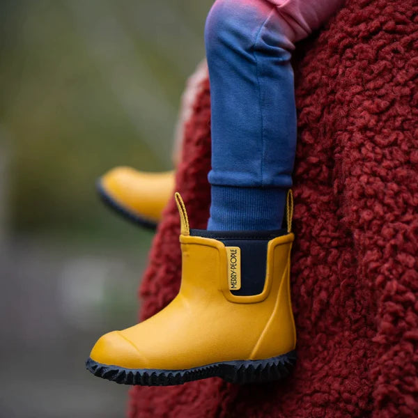 Merry People Kids Bobbi Mustard Yellow Wellington Boot