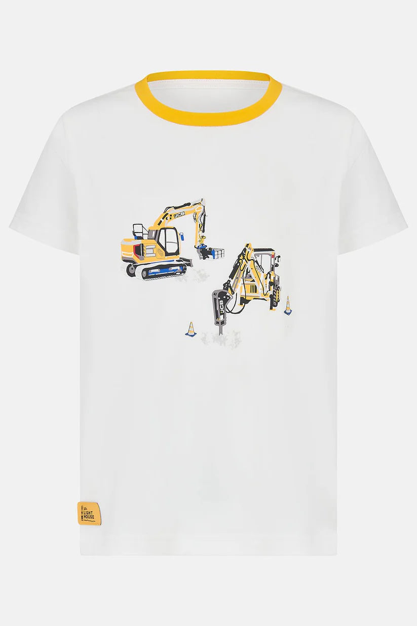 Lighthouse Oliver - JCB Print In White