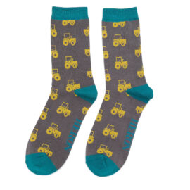 Mr Heron Tractors Socks Charcoal