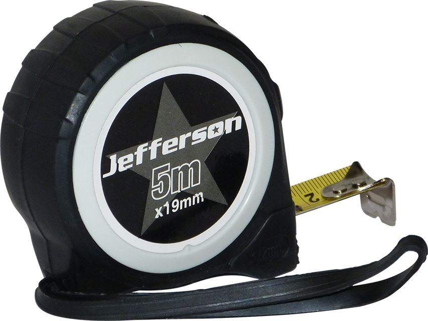 JEFFERSON 5 METRE X 19MM MEASURING TAPE