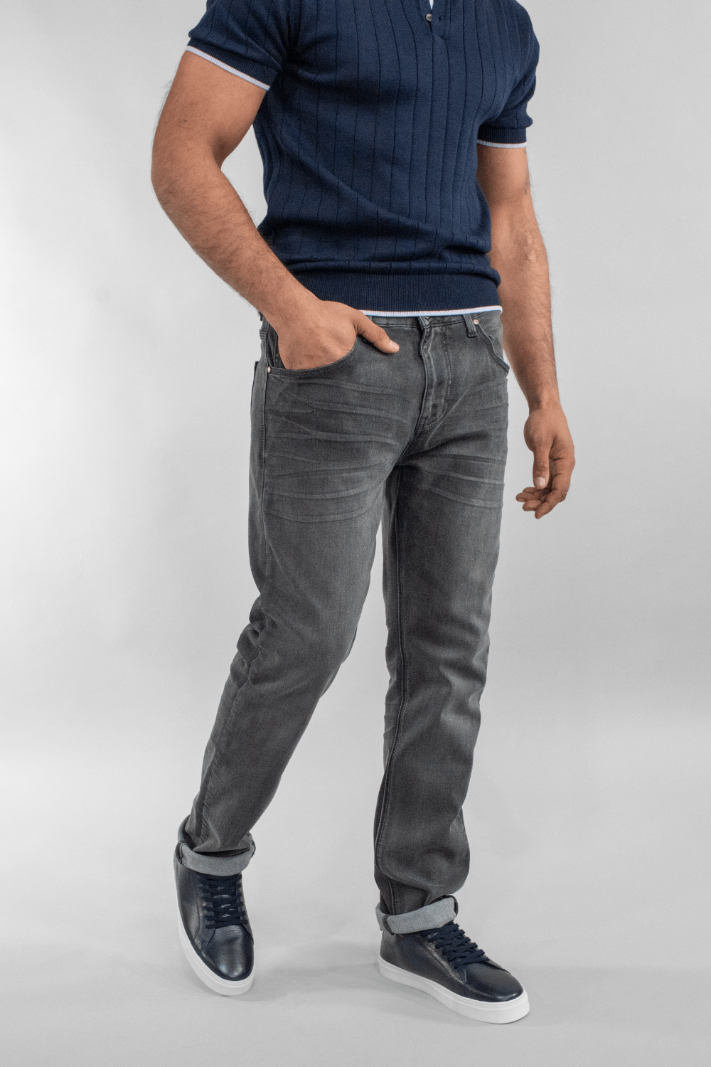 Cavani Evans Slim Fit Jeans Grey