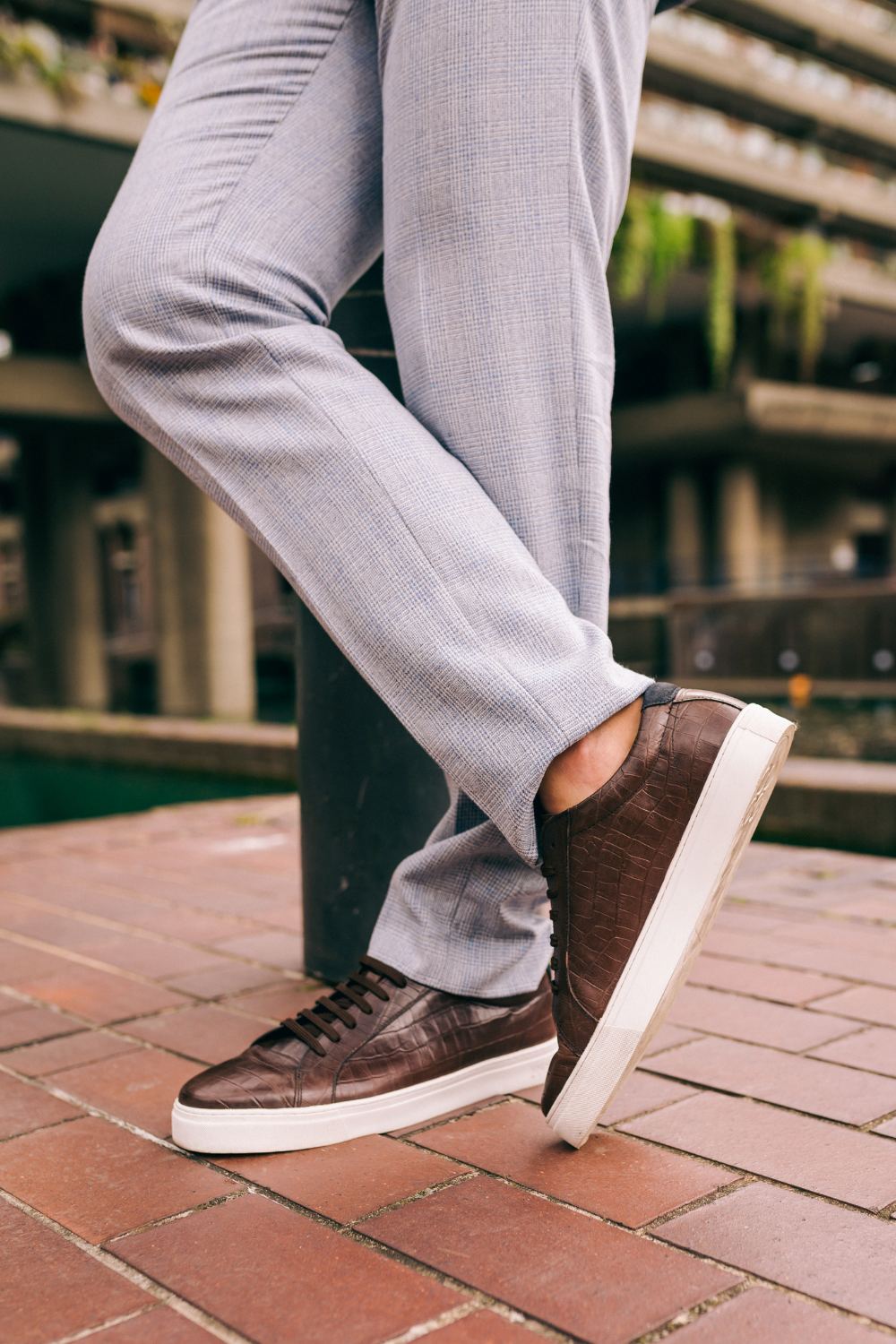 House of Cavani Calum Best Croc Shoes in Brown