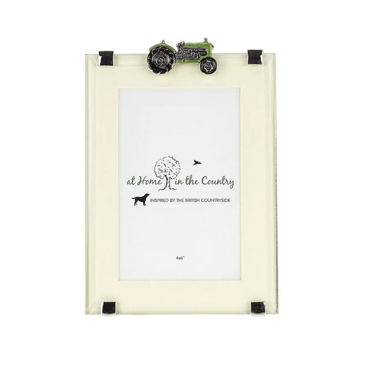 Green Vintage Tractor - Rectangle Frame - 4"x 6" Picture Size