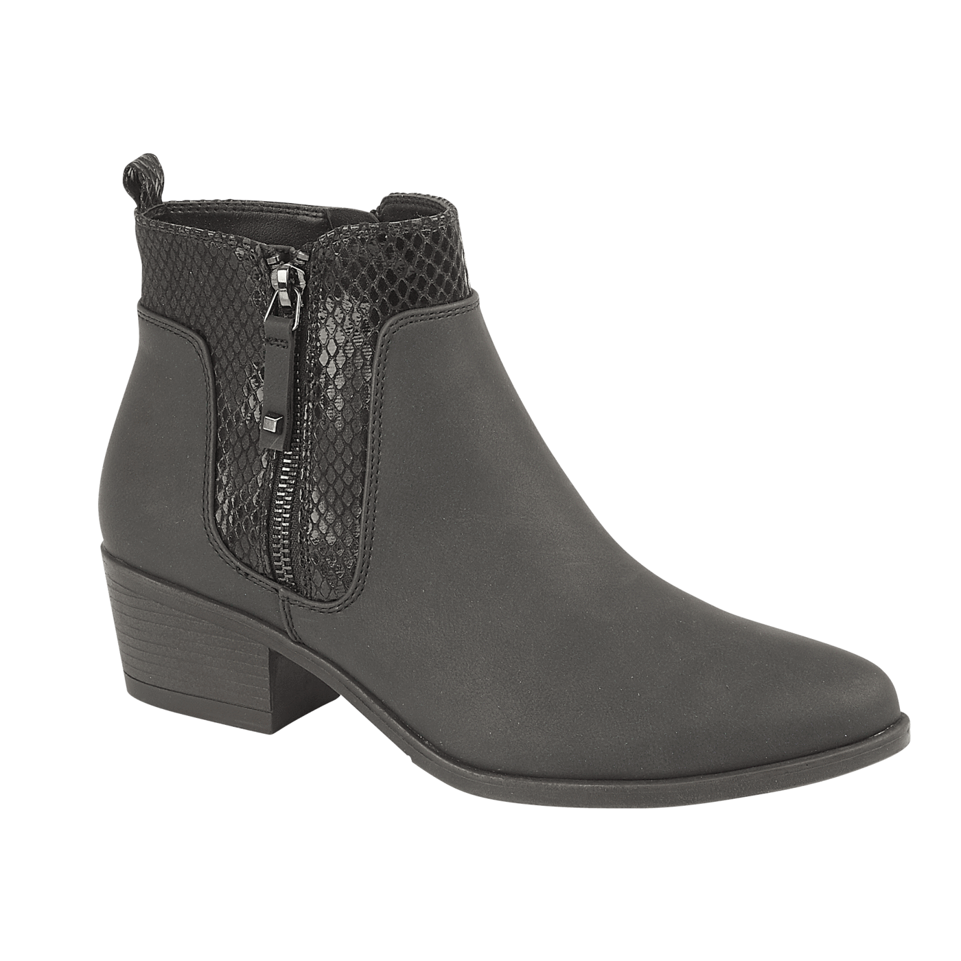 Ladies Amanda Black Nubuck Boots @ millscountrystore.com