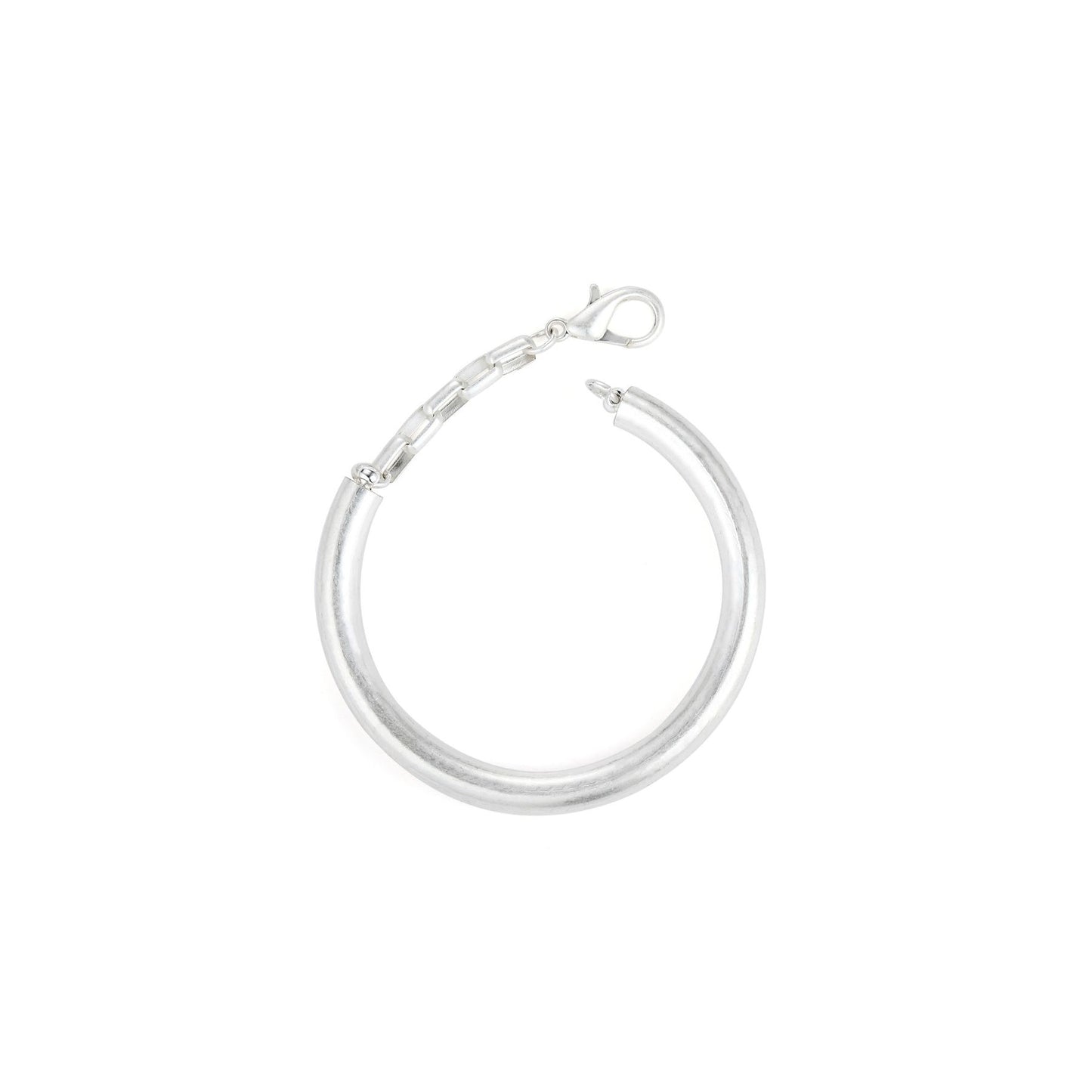 Shackle - Silver Bangle Bracelet - from Frinkle