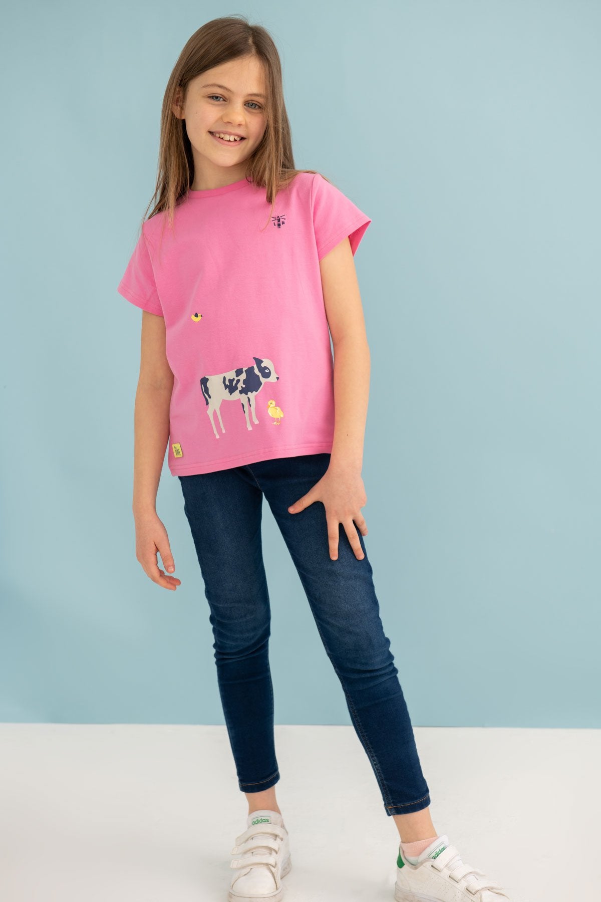 Lighthouse Girls Causeway Short Sleeve Tee Shirt Calf / Chick Print @ millscountrystore.com